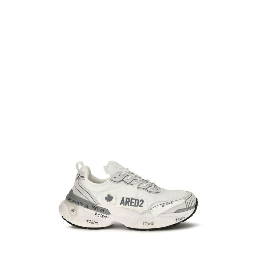 Dsquared² White Polyester Athletic Men's Sneakers